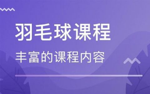 球盟会羽毛球指导课程有哪些